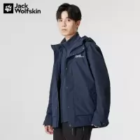 KA JackWolfskin狼爪冲锋衣男22秋冬新品防水透气防风抓绒冲锋衣三合一5122131 5122131-101