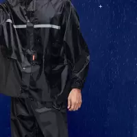 俊越安 雨衣雨裤套装电瓶车电动车摩托车防风分体雨衣男女成人款备注码数L-XXXXL 套装