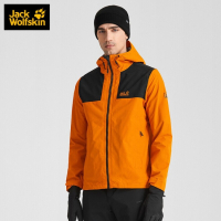 JackWolfskin狼爪冲锋衣男21秋冬户外运动休闲防风防水透气夹克5025711 5025711-2205/琥珀橙