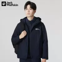 Jack WolfskinKA 狼爪冲锋衣男22秋冬新品防风抓绒内胆冲锋衣三合一夹克5012775 5012775-10