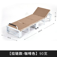 三极 TP1068 办公室午休折叠床 190*90cm 可调节靠背款 咖色(LX)
