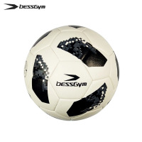必动BESSGYM 足球5号儿童足球成人青少年训练比赛足球 白色压花高级双镜面PU贴皮耐磨LM-5002足球单位:个
