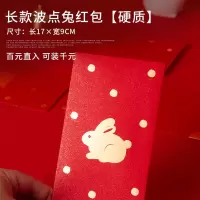2023兔年新年过年春节门挂装饰品入户门挂饰门把手卧室挂件门口上 短款波点兔红包10个