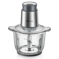 小熊(Bear) 绞肉机 家用电动不锈钢绞馅机切碎辅食料理机打蒜机QSJ-B03Y7 灰色