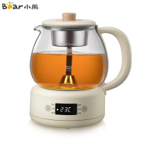 小熊(Bear) 煮茶器养生壶 蒸汽喷淋式玻璃加厚迷你小型电热泡茶机煮茶壶保温ZCQ-A10W5