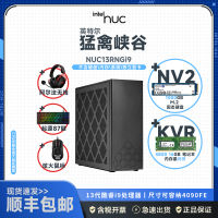 英特尔NUC13RNGi9猛禽峡谷(不含系统不含内存硬盘和显卡)+KVR 4800 16NB*2+NV2 1T+阿尔法无线耳机+87键火轴+旋火鼠标