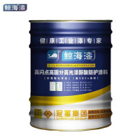 鲸海 安全型防护涂料醇酸调和漆 10kg 铁红色 1桶