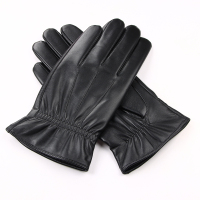恒源祥HYX203ST 男式精品黑色羊皮手套