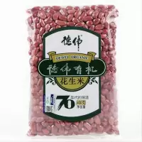 德伟 有机花生米生400g 四粒红衣花生米仁可发芽一级东北特产五谷杂真空袋装