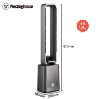 西屋(Westinghouse) 暖风机家用 石墨烯取暖器 WTH-500L 冷暖两用+负离子净化