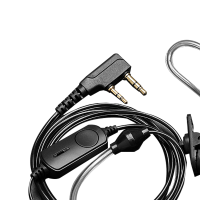 俊越安 对讲讲机耳机线耳麦通用 对讲机耳挂式配件 耳麦通用K头T空气导管