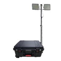 顶火 GMD2668F-G 60W/18.5V/30Ah/IP65/6000k/LED 便携拉杆箱移动照明灯 黑色