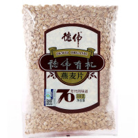 德伟有机燕麦片300g 天然优质食品营养快熟早餐燕麦劲道熬粥烘焙