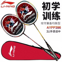 李宁(LI-NING)羽毛球拍2支中杆碳素280碳复合对拍AYPP396