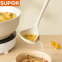 苏泊尔(SUPOR) 硅胶锅铲炒菜铲漏勺不粘锅平底煎锅铲子耐高温护锅铲木质手柄铲勺过滤汤勺厨具 KT03AR10