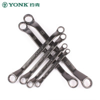 约克(YONK)电泳梅花扳手 双头电泳黑呆梅两用扳手 五金工具
