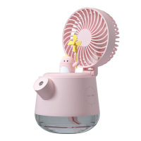 喷雾制冷空调小风扇桌面充电usb小型迷你加湿器电扇多功能便携式办公室