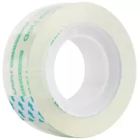 得力 30065 18mm*30y*38um 透明胶带粘性胶 8卷/筒 一筒装
