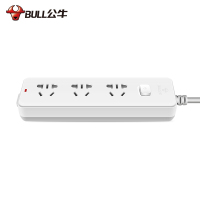 公牛 GN-212 三位 总控3米 新国标插座插线板插排 一个装