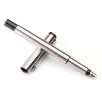 派克 威雅系列 胶杆 0.5mm笔尖 白色钢笔 一支装