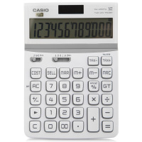 卡西欧 DW-200TW-BK 黑色 太阳能 12位数新摇头系列多功能计算器财务金融办公专用计算器 一台装