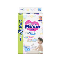 花王妙而舒Merries婴儿纸尿裤 L64片