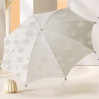 费雪 Fisher-Price 三折手动压花晴雨伞FP-Y009 白色