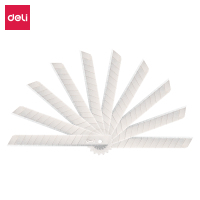 得力 2012可折刀头SK5合金钢 小号美工刀片/裁纸刀片 办公用品 10片便携装/盒 36盒