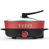 利仁(Liven)家用电火锅 电热锅4.5L(约3-5人) 多用途电煮锅料理锅LPHG-2 电火锅