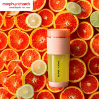 摩飞电器(Morphyrichards) 榨汁机 果汁机气泡果汁杯榨汁杯家用便携式水果榨汁机 MR9801 白色