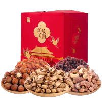臻味 坚果礼盒春节年货干果 上新了故宫-景鹤礼盒1.012kg(BY)