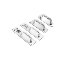 JUNXU 不锈钢大门拉手门把手 圆形小号5件