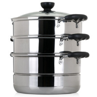 苏泊尔(SUPOR) SZ26B3 乐尚不锈钢三层蒸锅 26cm易存储耐用蒸锅