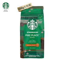 星巴克(Starbucks)中度烘焙咖啡豆派克市场黑咖啡450g可做45杯 葡萄牙进口咖啡豆 单位:包