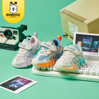 巴布豆house童鞋2023春季新款小童透气舒适男女童休闲魔术贴儿童运动鞋BJ31755