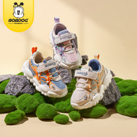 巴布豆house童鞋2023年春季新款魔术贴透气休闲鞋男女童防滑耐磨运动鞋BJ31753