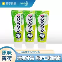 花王牙膏细微颗粒瞬间亮白除牙垢清新去渍去黄薄荷120g/支