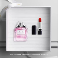 迪奥(Dior)礼盒(花漾甜心淡香50ml+888橘红色口红)淡香氛持久花香女士淡香水 烈艳蓝金唇膏哑光888