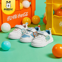 巴布豆house童鞋2023春秋季女儿童学步鞋小童板鞋防水男女童卡通运动鞋BBS31764
