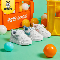 巴布豆house儿童鞋子2023春季新款男童学步鞋软底防滑小童女宝宝运动鞋BBS31761