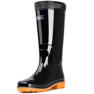 回力雨鞋男士款高筒防水雨靴胶鞋户外雨鞋套水鞋 HXL807 黑色高筒 单位:双