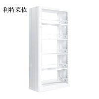 利特莱依图书馆书架阅览室货架资料档案架钢制书架双面五层主架