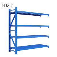 阿拉贡承重500kg货架置物架钢制货架副架长200宽50高200CM