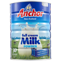 安佳(Anchor)新西兰原装进口 蓝罐高钙奶粉900g*1罐装