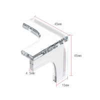[L型3m胶10个一套]防撞角亚克力胶防撞护角茶几家具软包角透明防撞角桌角保护套A1918苏宁极物