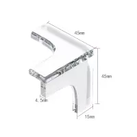 [L型3m胶10个一套]防撞角亚克力胶防撞护角茶几家具软包角透明防撞角桌角保护套A1918苏宁极物