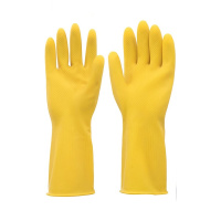 乳胶手套橡胶材质 长41cm 橙色(单位:副)