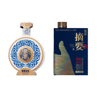 金沙时代摘要+ 習酒瓷炫高 度酱香型白酒组合搭配送礼 500ml单瓶组合装