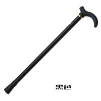 登山户外手杖老人杖伸缩拐杖 普通黑色