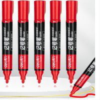 得力 6881记号笔 红色 10支 1盒
